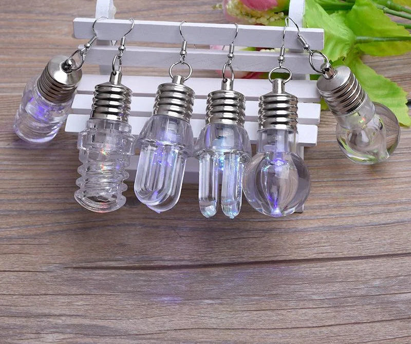 1pair Light Bulb pendant earring