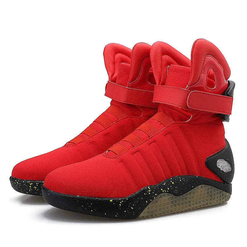LED Glowing Future Boots – USB Rechargeable Anime Techwear for Men & Women