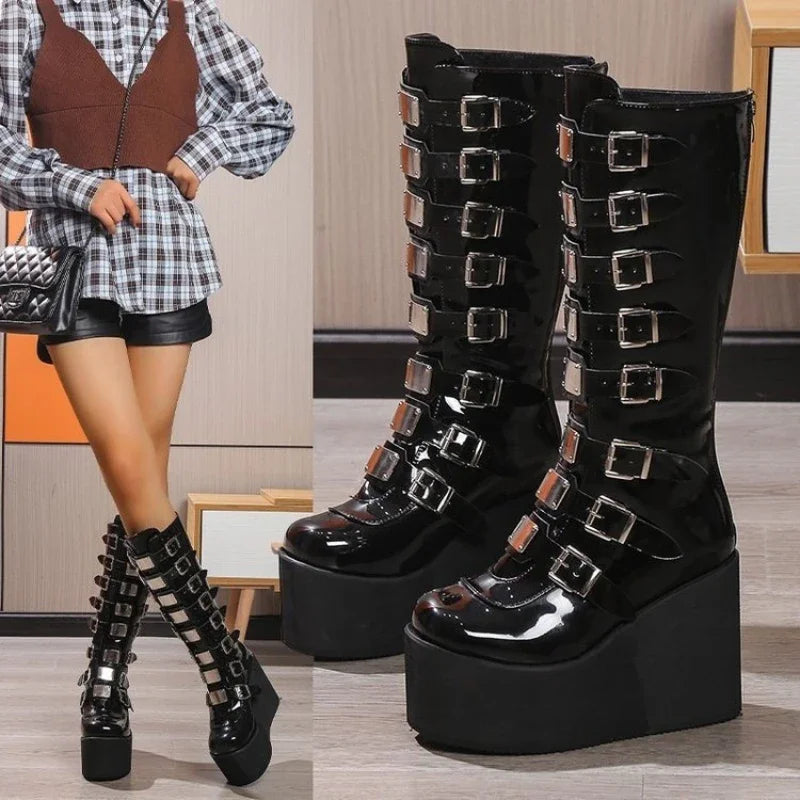 Knee-High Knight Cosplay Boots – Heroic Anime Energy