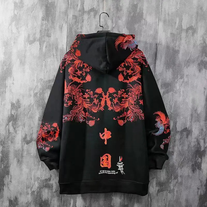Men's anime hip-hop japanese streetwear Sweatshirt hoodies