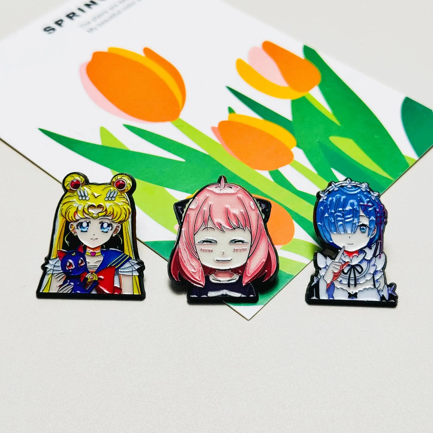 Japanese Sailor Moon Anime Brooches Lapel Pins