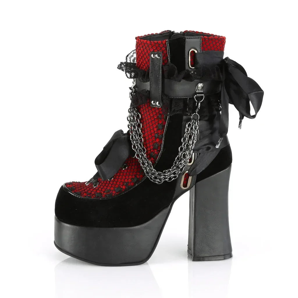 Bowknot Ankle Boots – Vintage Punk Meets Kawaii Rebel Energy