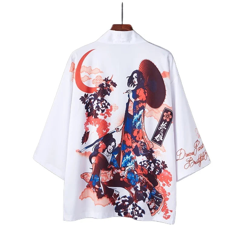 Traditional Japanese Yukata Kimono – Elegant Anime-Inspired Style for Cosplay & Beach Days