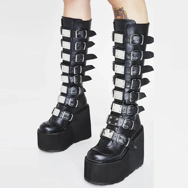 Knee-High Knight Cosplay Boots – Heroic Anime Energy
