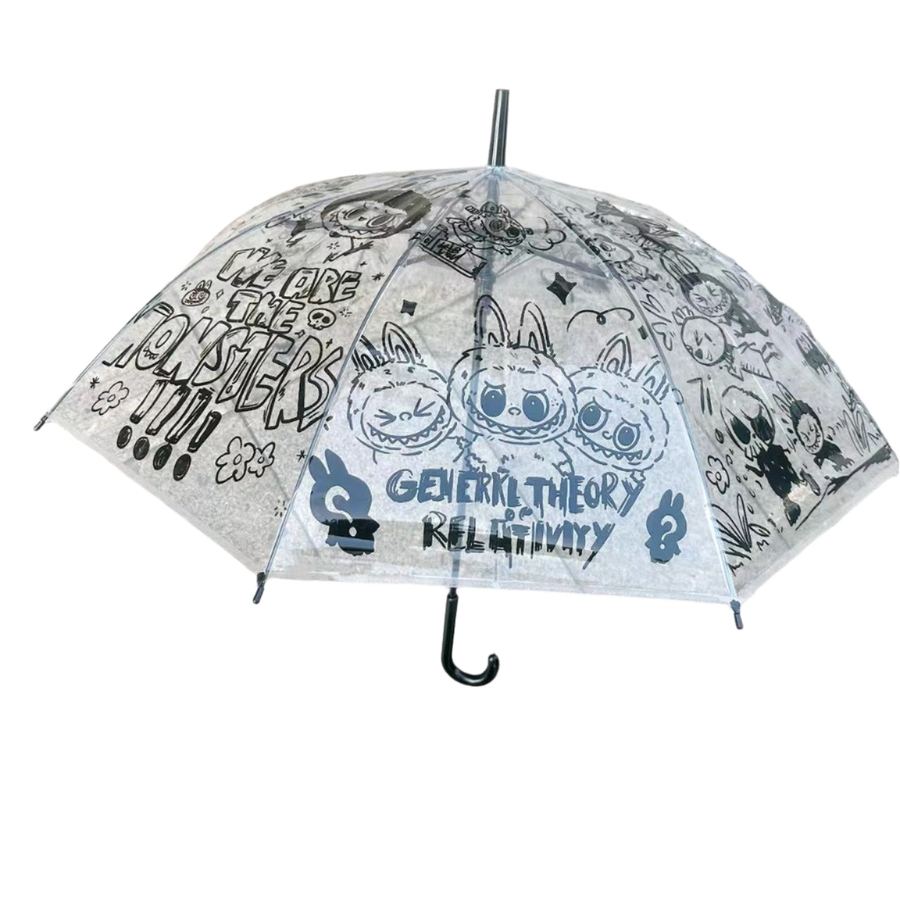 Labu Transparent Auto-Open Umbrella Cute Folding Anime Style for fans