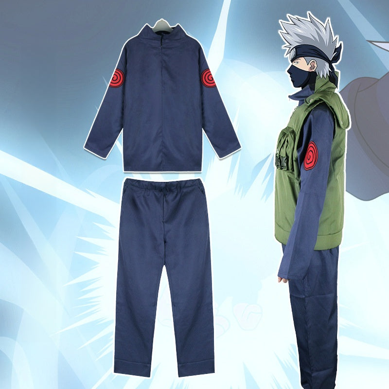 Cosplay Uniform Kakashi Hatake & Asuma Sarutobi Ninja Outfit Set
