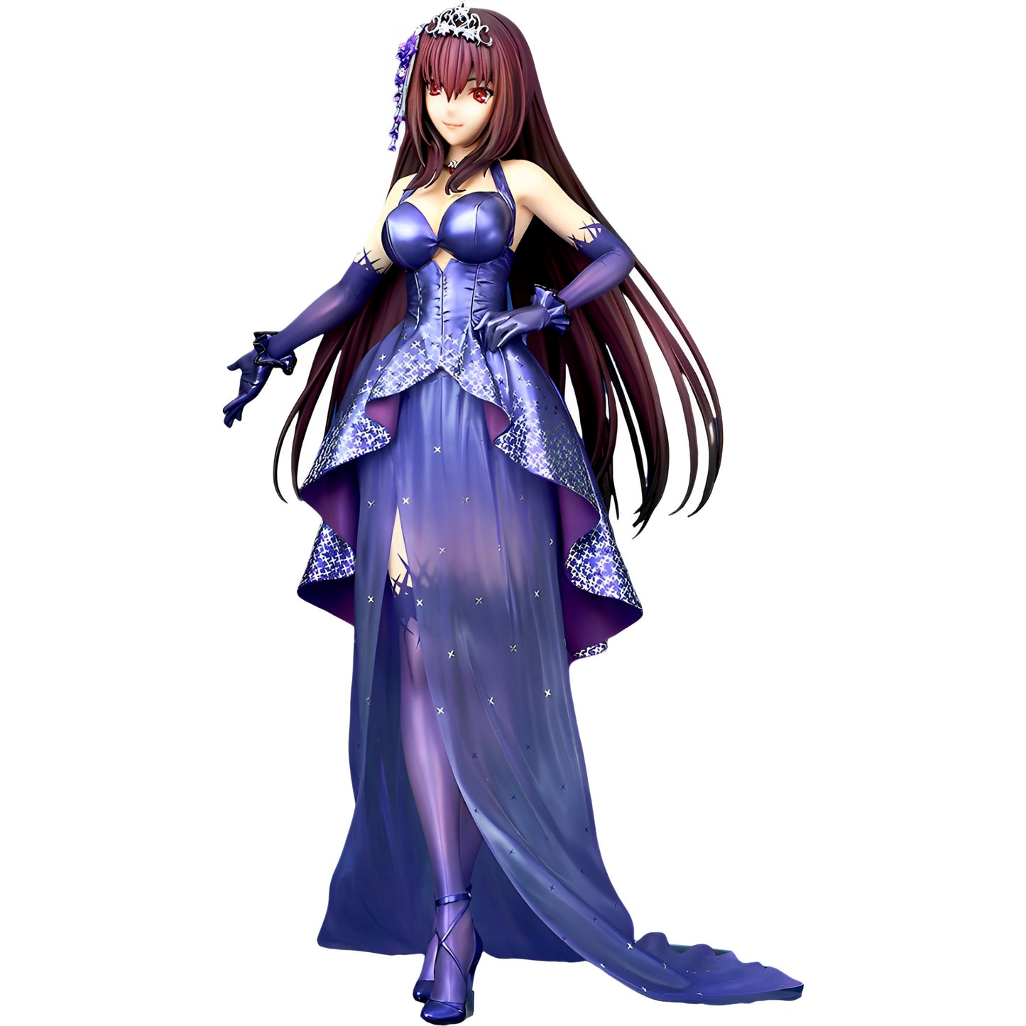 Anime Princess Action Figure, Elegant Starry Gown Fantasy