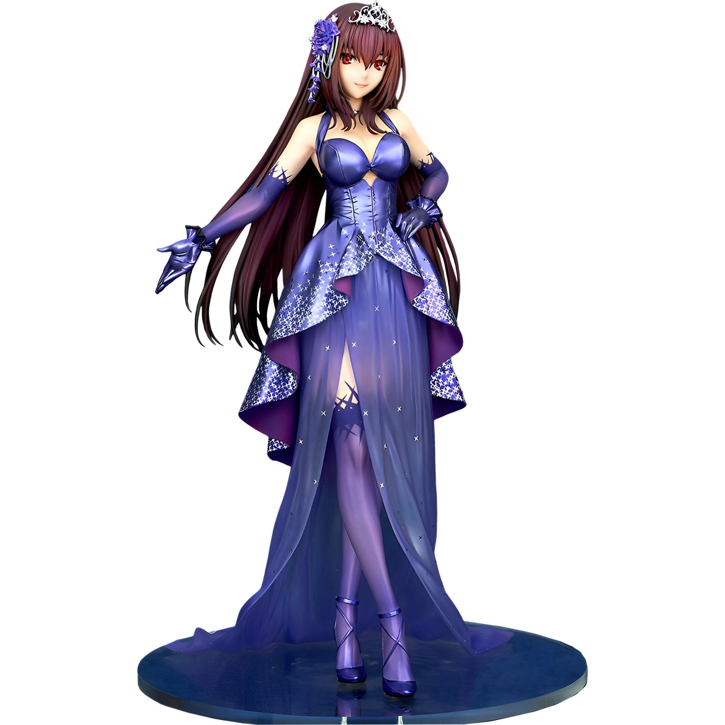 Anime Princess Action Figure, Elegant Starry Gown Fantasy