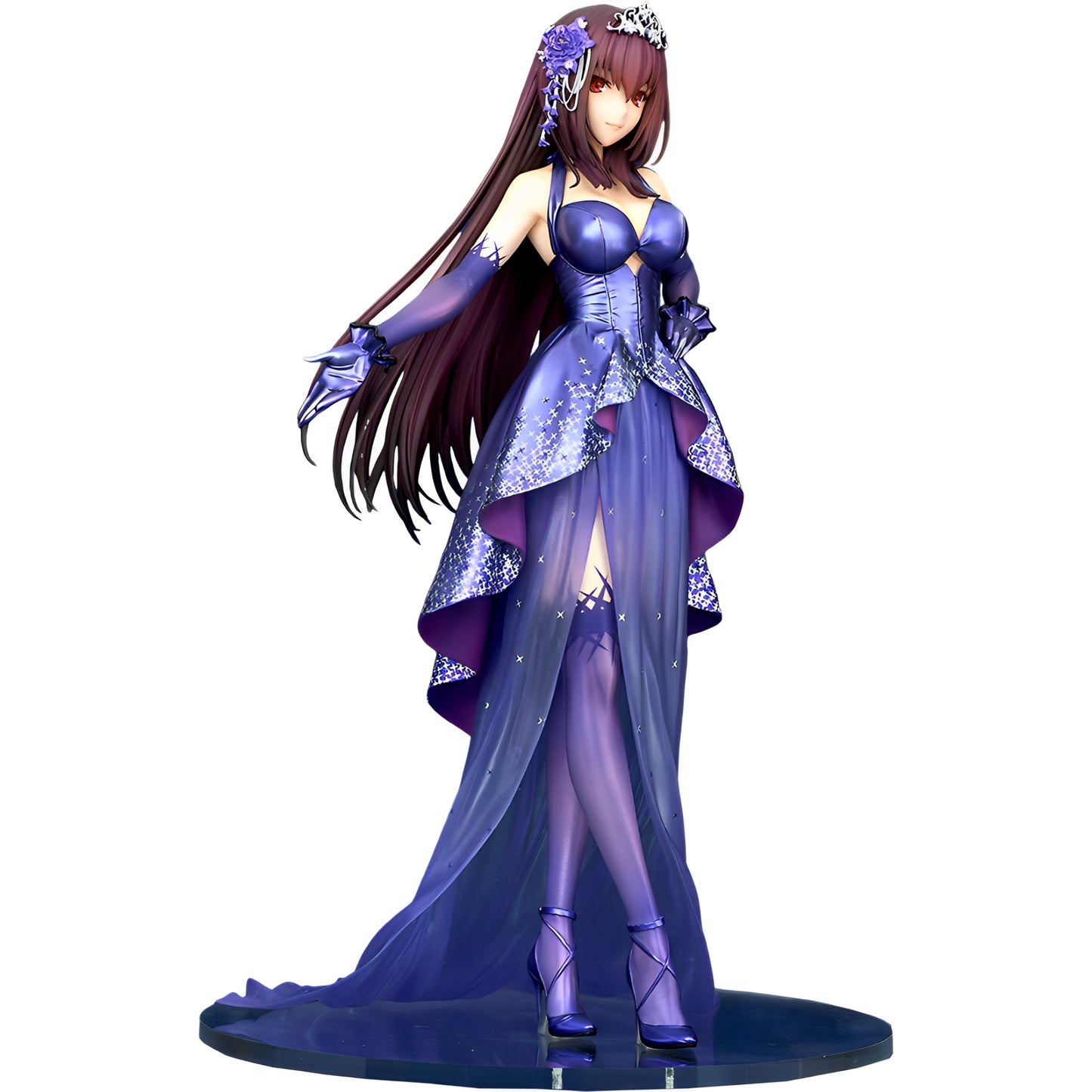 Anime Princess Action Figure, Elegant Starry Gown Fantasy