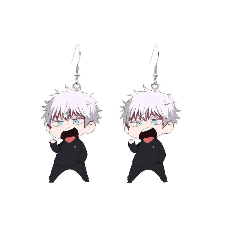 Anime Gojo Satoru Geto Suguru Dangle Earrings