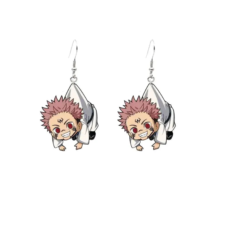 Anime Gojo Satoru Geto Suguru Dangle Earrings