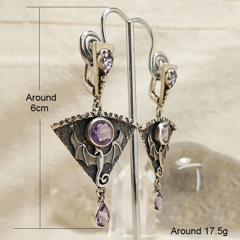 Punk Spirit Flying Dragon Earrings – Bold, Edgy & Mystical