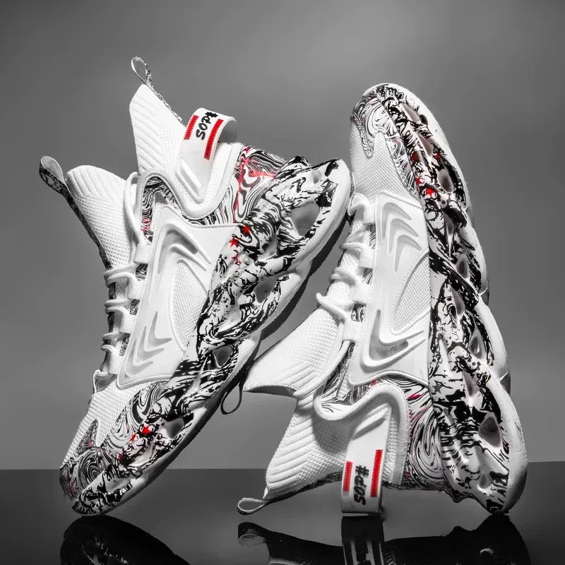 SkyBurst Sneakers: Speedcore Style