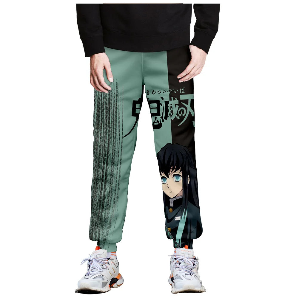 Kimetsu No Yaiba Tomioka Giyuu Long Trousers Demon Slayer Sweatpants