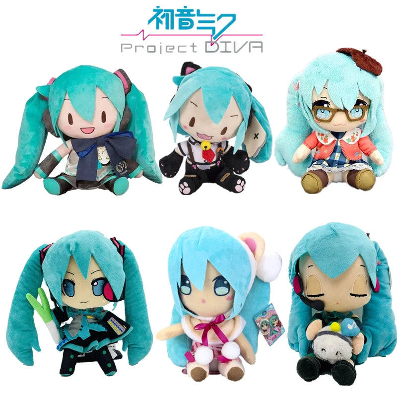 25-32cm Japanese Anime Plush Stuffed Hatsune Miku Plush Doll Soft Pillow