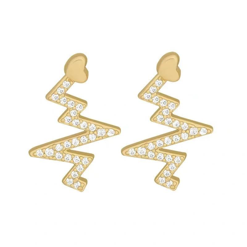 heartbeat stud Earrings