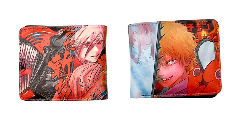 Chainsaw Man Wallet With Coin Pocket Card Holder PU Leather