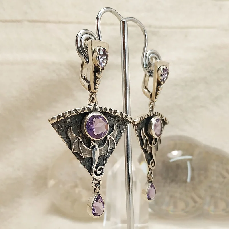 Punk Spirit Flying Dragon Earrings – Bold, Edgy & Mystical