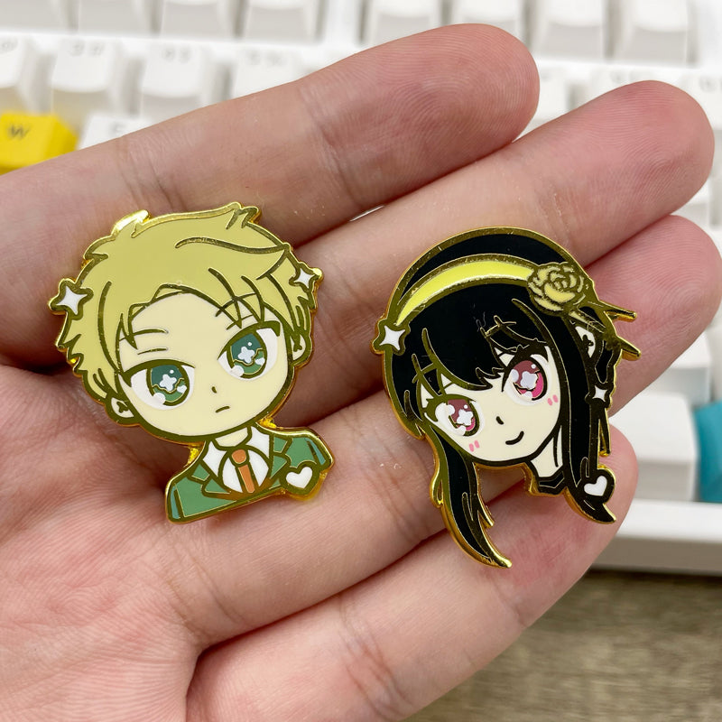 Spy Play House Anime Metal Badge  Twilight, Anya & Bond Brooch Set for Schoolbag, Jacket & Collector Display