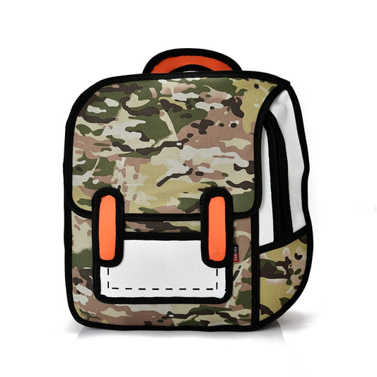 Ulzzang Street Style Spoof Backpack  Creative & Cool Korean-Inspired School Bag