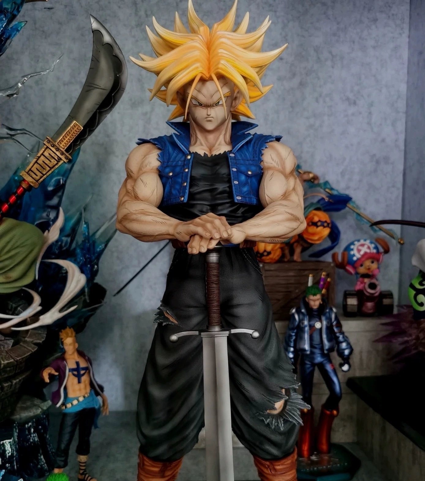 Dragon Ball Trunks 53cm Super Scale Statue  Half-Meter JT Brother Figure Model