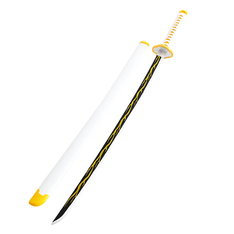 Demon Slayer Nichirin Sword Set  104cm Wooden Blades for Tanjiro, Zenitsu, Rengoku & More