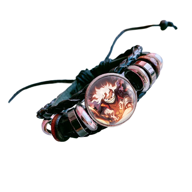 One Piece Charm Bracelet  Luffy, Zoro, Ace & Sanji Custom Gift for Anime Fans