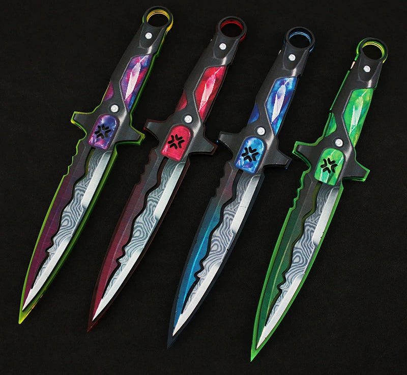 Valorant Mercy Blade Glowing Acrylic Model  Light-Up Game Prop Toy for Kids & Cosplay