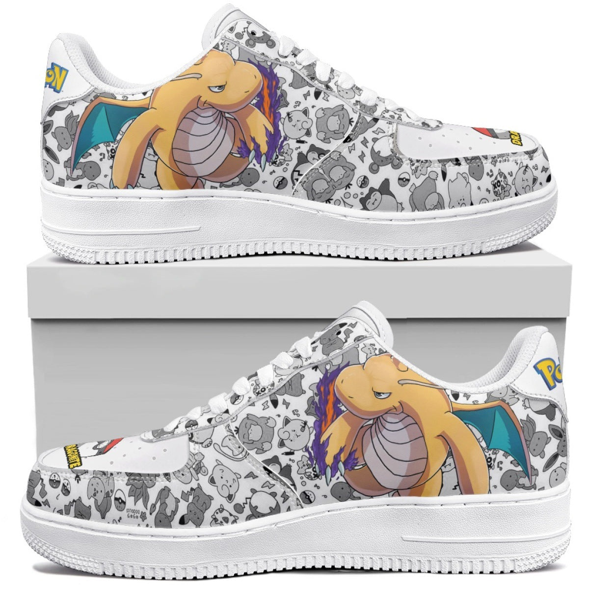 Dragon Ball Printed Board Shoes  Anime Sports Sneakers Hot Seller in Sizes Up to 48