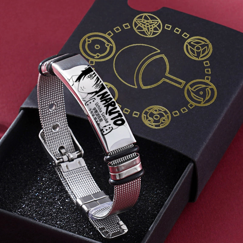 Naruto Anime Bracelet | Sasuke x Naruto x Itachi x Gaara Pendant