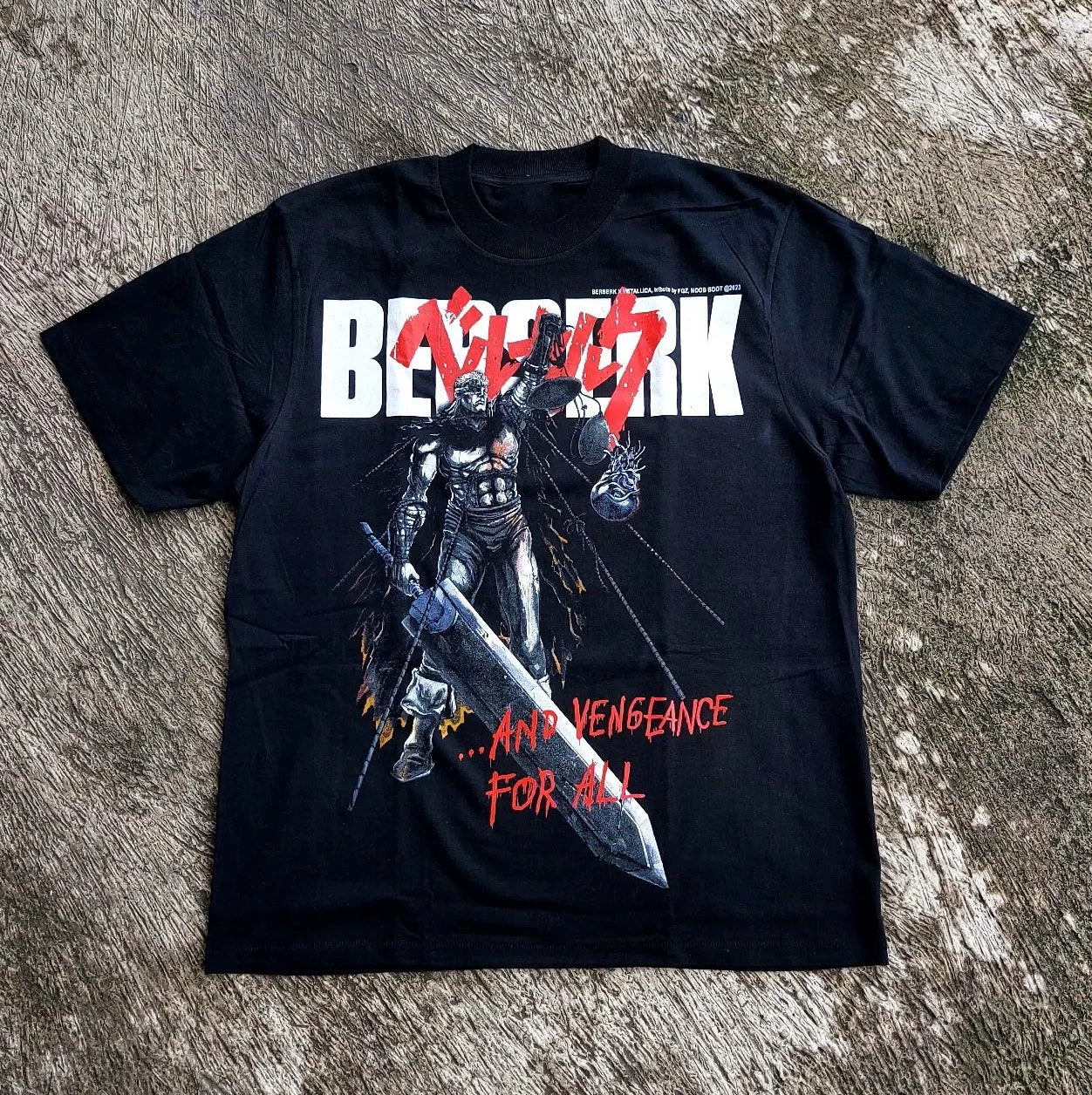 Black Swordsman  Guts Street Legend Tee