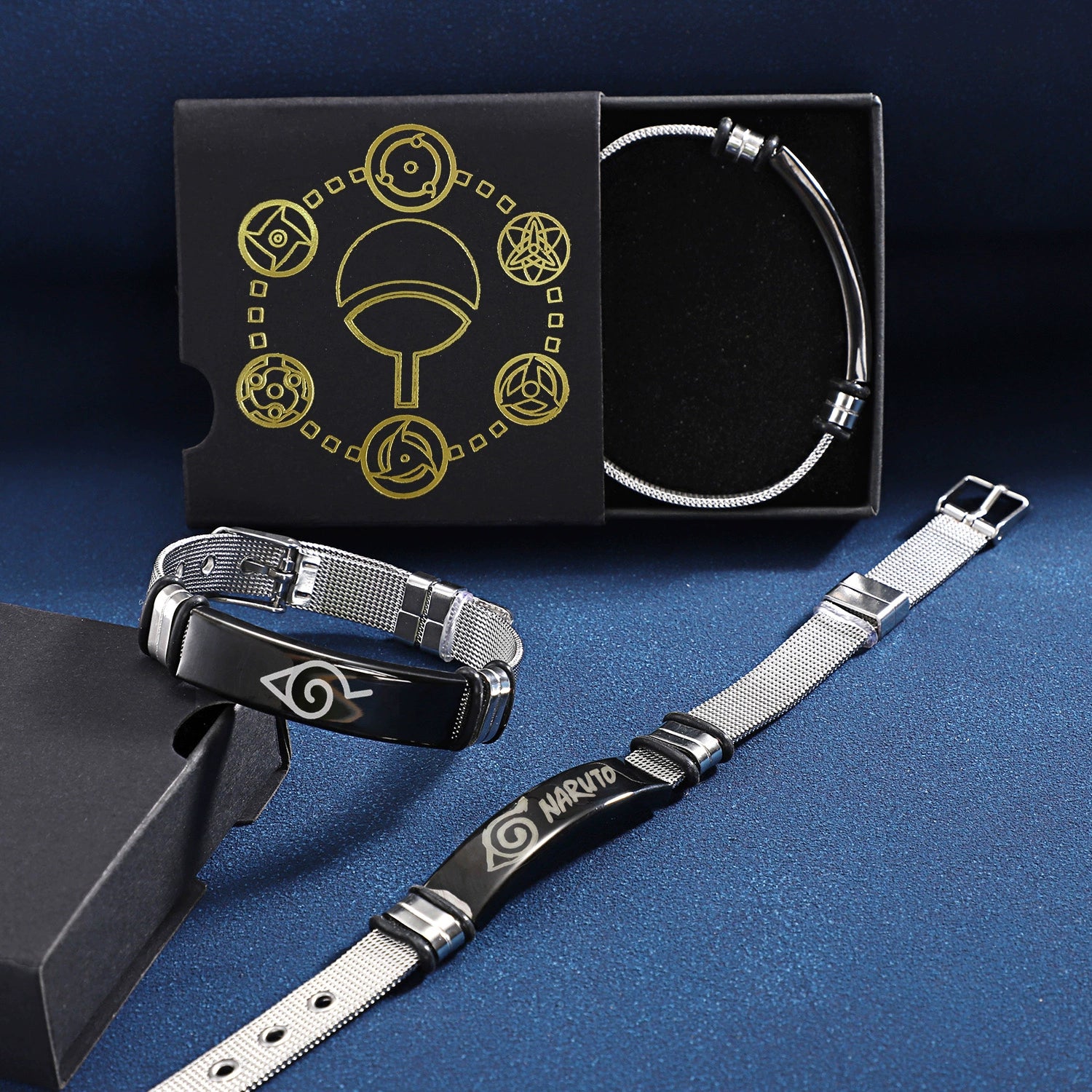 Naruto Anime Bracelet | Sasuke x Naruto x Itachi x Gaara Pendant