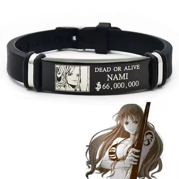 One Piece Silicone Bracelet  Luffy, Zoro, Devil Fruit & Logo Vintage Anime Wristband