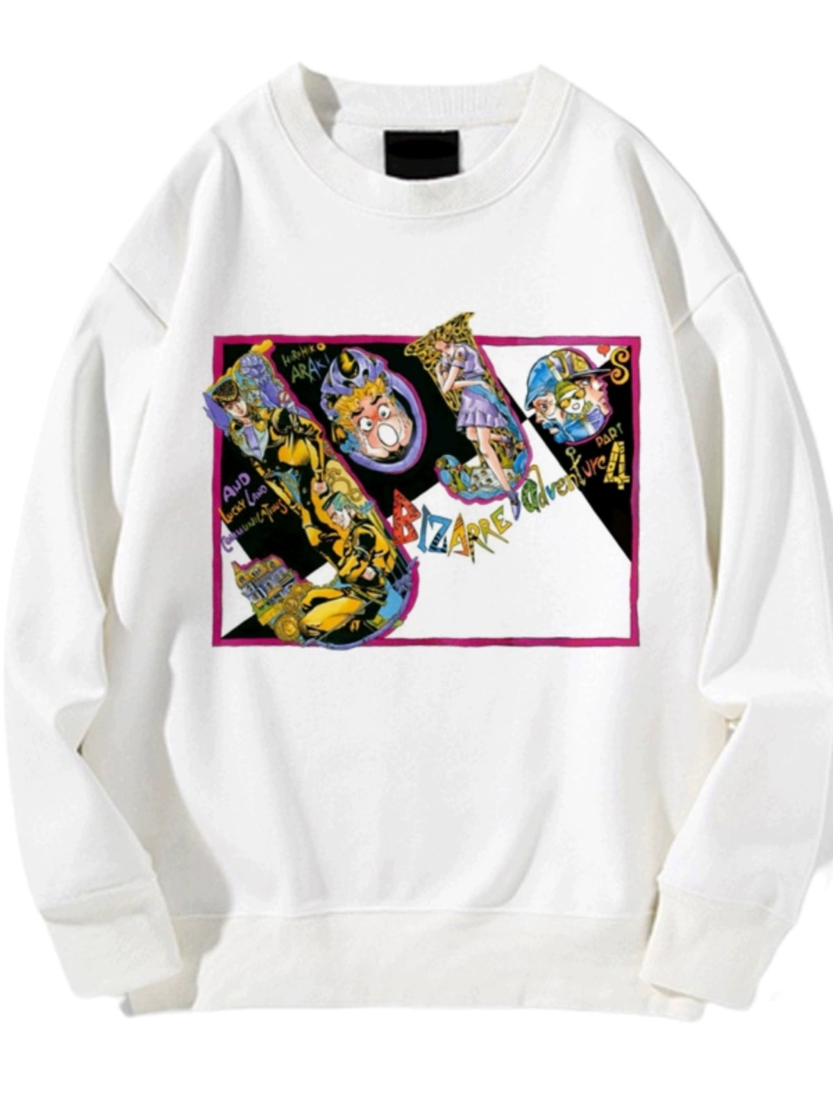 New Sweatshirt Male JOJO'S Bizarre Adventure Two-Dimensional Anime Round Neck Fleece Dress Casual Print Shirt Autumn and Winter