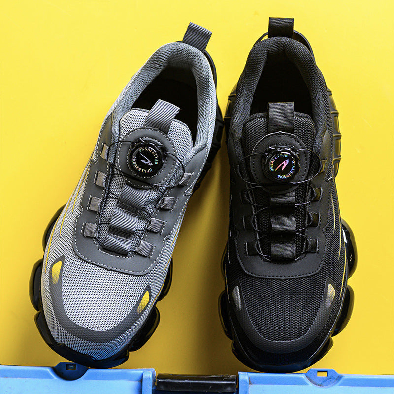 Protection shoes men's anti-smashing and anti-puncture safety shoes anti-slip wear-resistant work shoes