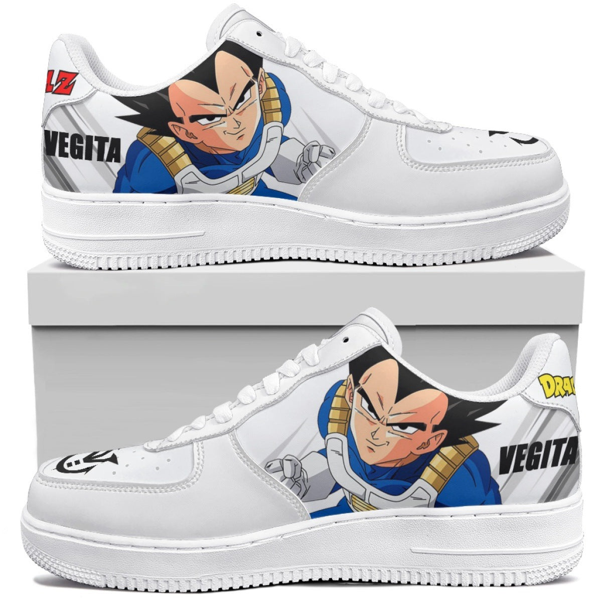 Dragon Ball Printed Board Shoes  Anime Sports Sneakers Hot Seller in Sizes Up to 48