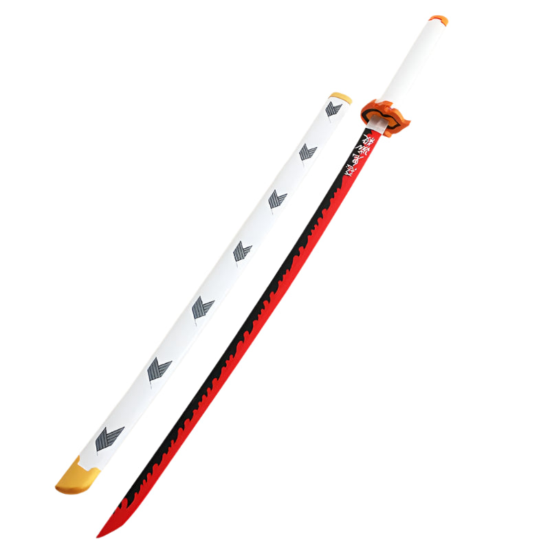 Demon Slayer Nichirin Sword Set  104cm Wooden Blades for Tanjiro, Zenitsu, Rengoku & More