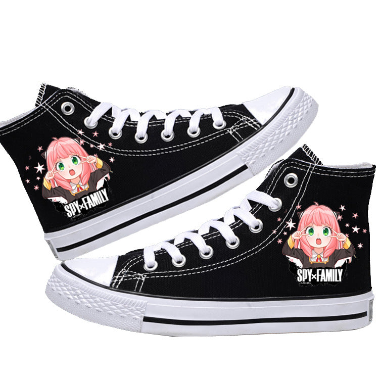 Spy x Family Canvas Shoes  Anime Low-Tops for Students, Fans & Everyday Spy Style
