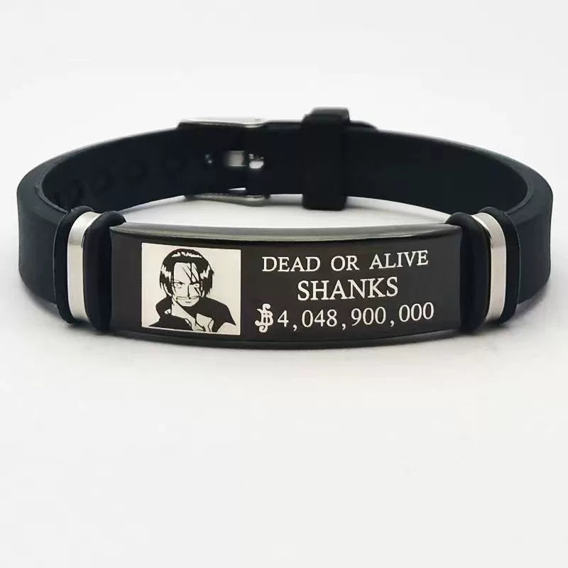 One Piece Silicone Bracelet  Luffy, Zoro, Devil Fruit & Logo Vintage Anime Wristband