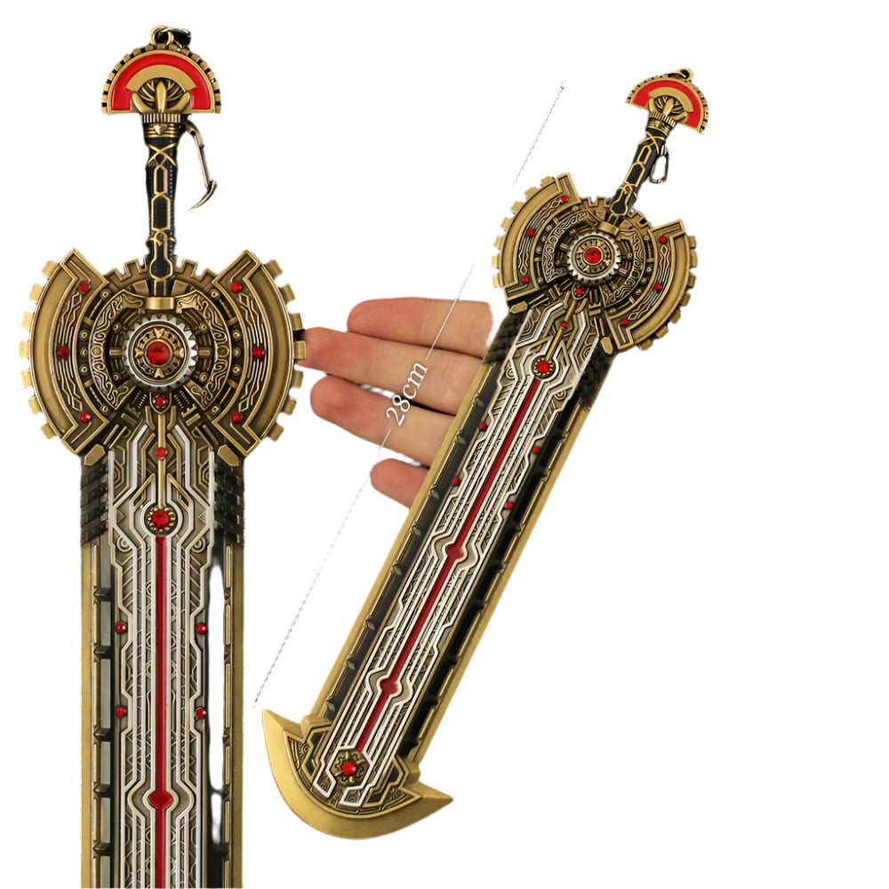 Douluo Peerless Tang Gate Ji Juechen Sword of Judgment Metal Model Weapon Soul Skill Anime Peripheral Boy Toys