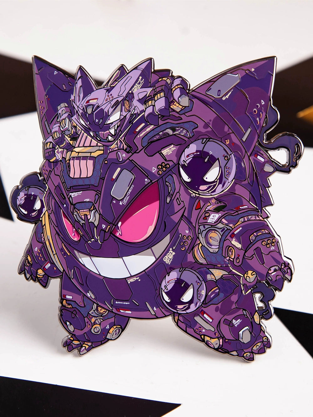 Gengar Metal Badge Pin  Pokémon Brooch, Magnet & Velcro Accessory