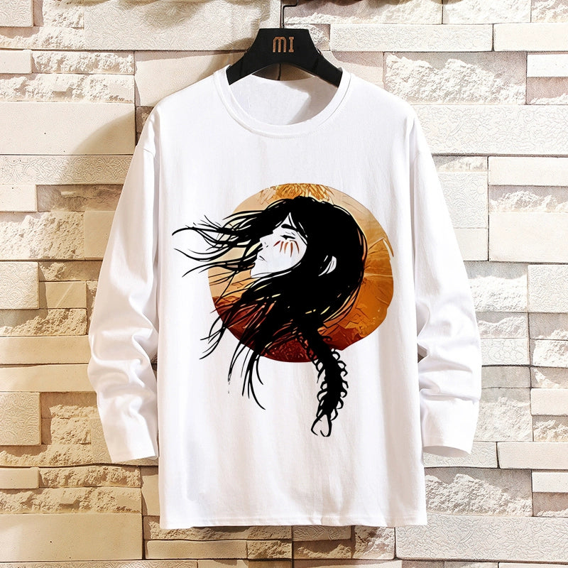 Attack on Titan Clothes Wings of Liberty Long-Sleeved T-Shirt Two-Dimensional Anime Peripheral Japanese Mens Base Shirt Autumn Outfit