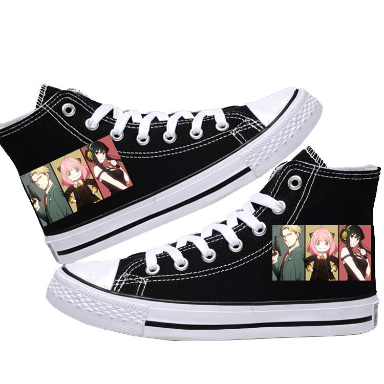 Spy x Family Canvas Shoes  Anime Low-Tops for Students, Fans & Everyday Spy Style