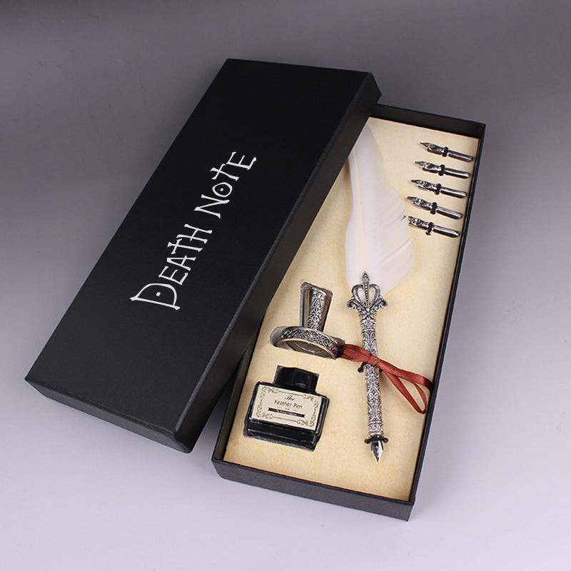 Death Note Gift Box Set  Ryuks Quill, Notebook & Moonlight Cosplay Collectible