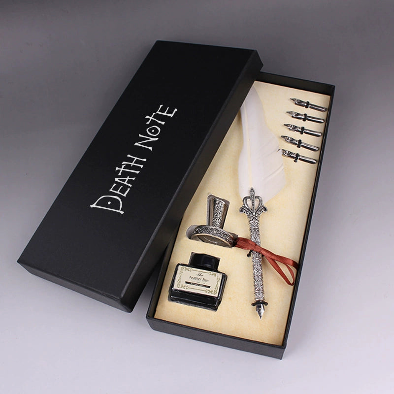 Death Note Gift Box Set  Ryuks Quill, Notebook & Moonlight Cosplay Collectible