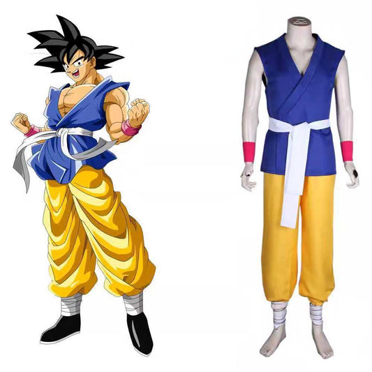 Dragon Ball Heroes Goku Cosplay Set | Anime Practice Suit for Halloween & Events