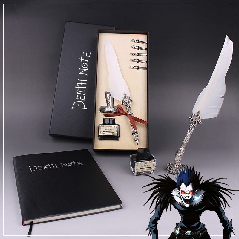 Death Note Gift Box Set  Ryuks Quill, Notebook & Moonlight Cosplay Collectible