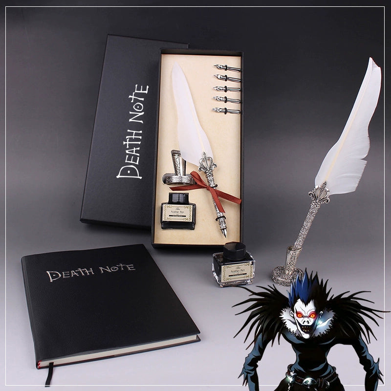 Death Note Gift Box Set  Ryuks Quill, Notebook & Moonlight Cosplay Collectible