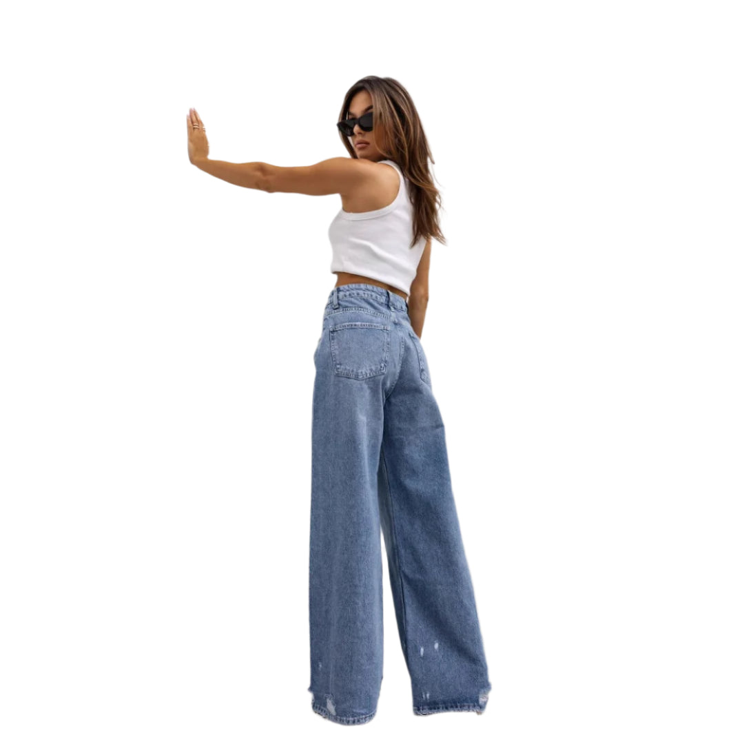 Retro Straight-Leg Jeans