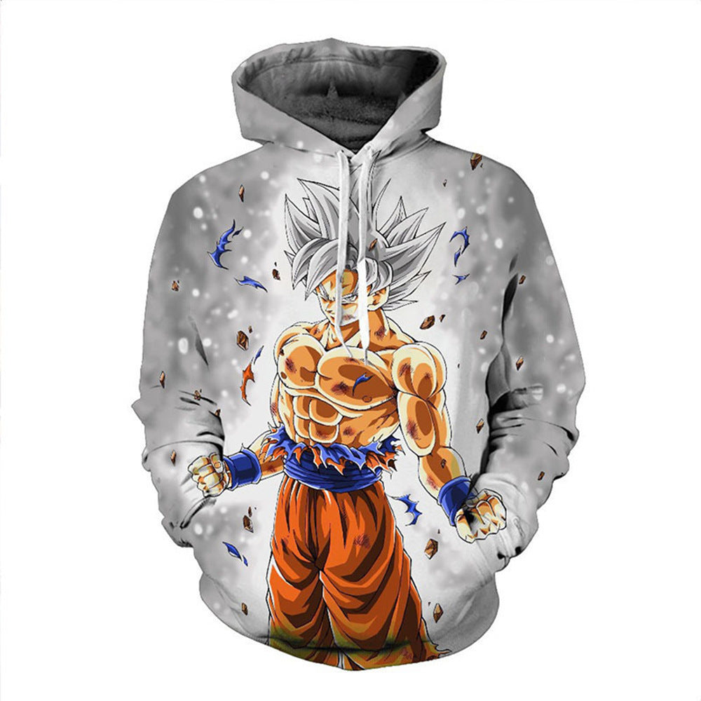 Japanese manga 3D digital printing Dragon Ball Goku series sweatshirt cosplay anime hoodie sweatshirt